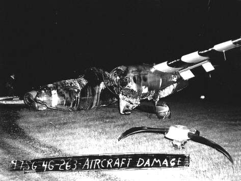 Maj. Wemyss' crashed P-38